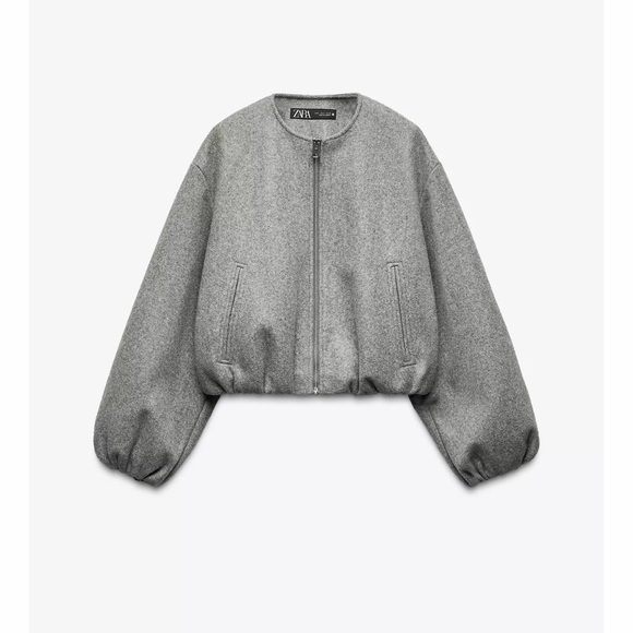 Zara Soft Bomber Jacket - Picture 7 of 9